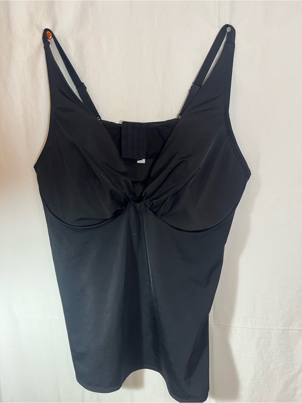 SWIM tankini by Cacique top NWT black size 44 DDD